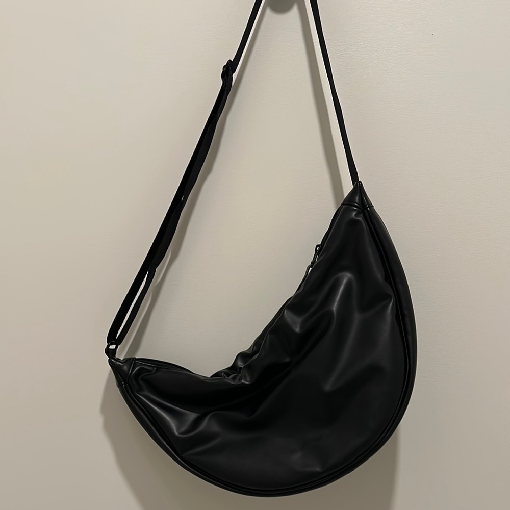 Uniqlo Faux Leather Round Shoulder Bag